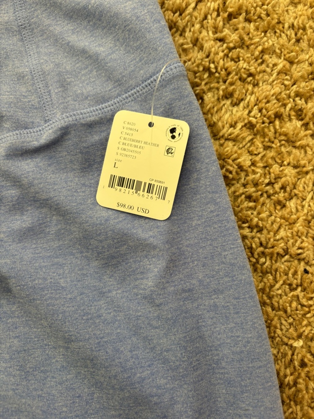 FP Movement by Free People Heathered Slate Blue High-Rise Leggings - Picture 2 of 4